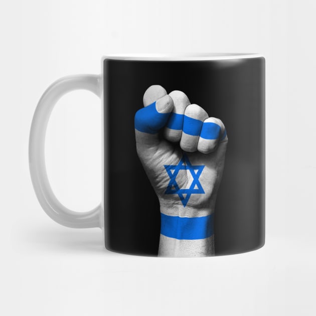 Flag of Israel on a Raised Clenched Fist by jeffbartels